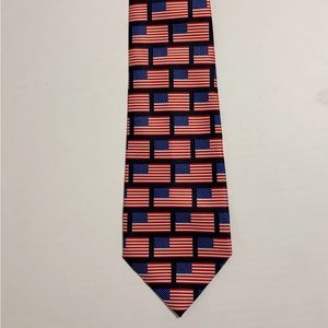 USA Flag Tie by Rene Chagal